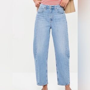 Old navy barrel leg jeans Sz 10